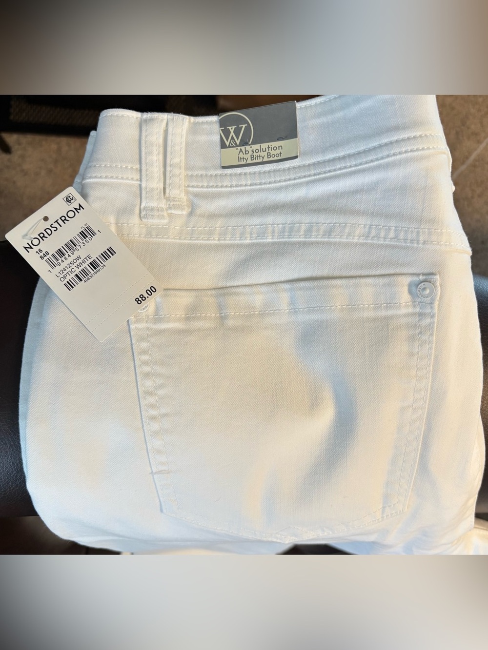 Wit & Wisdom White High-Rise Itty Bitty Boot Jeans